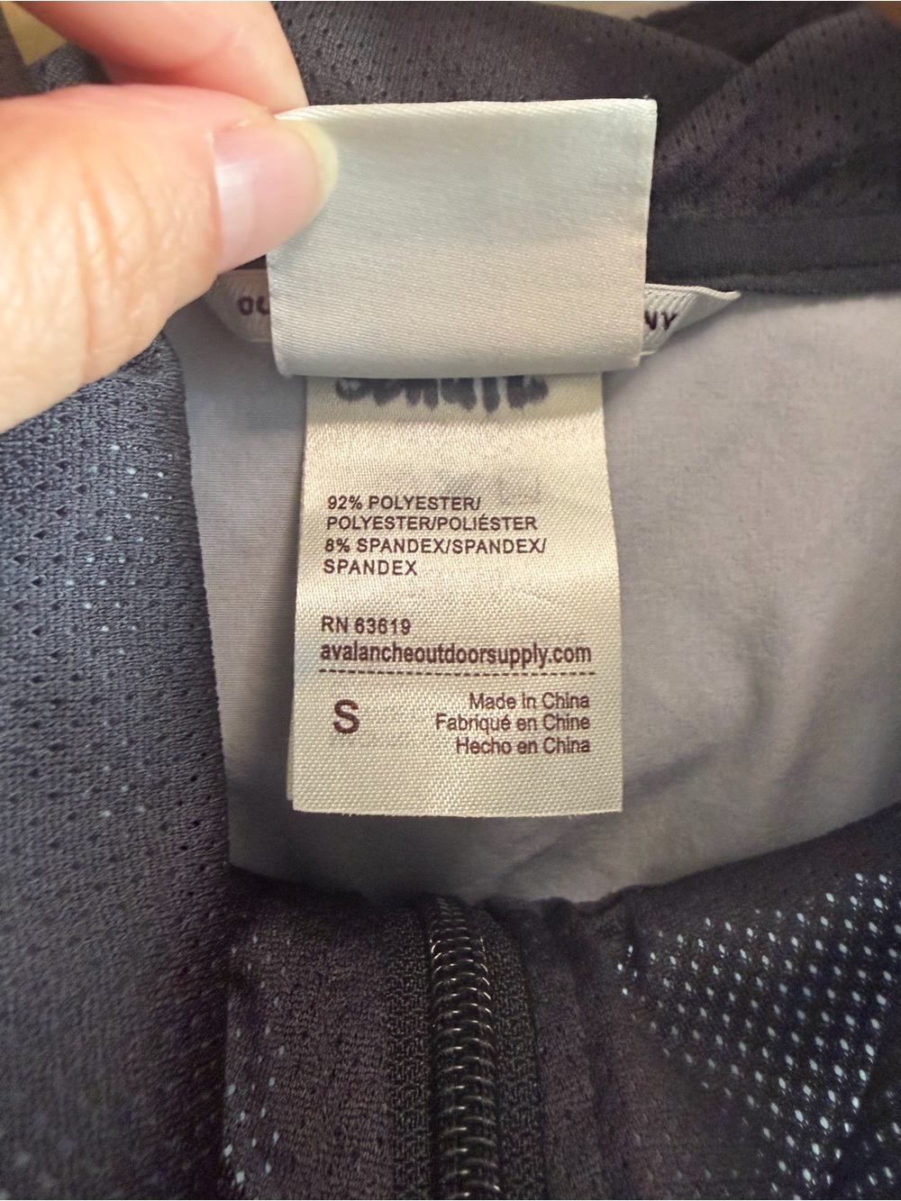 AVALANCHE Quick Drying Hooded Windbreaker Jacket Light Grey - Picture 6 of 6
